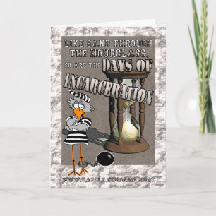 Dias de encarceramento: "Boa sorte" Cartão Jailbir