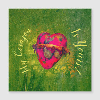 Dias de os namorados Mexicanos Vintage Red Heart W