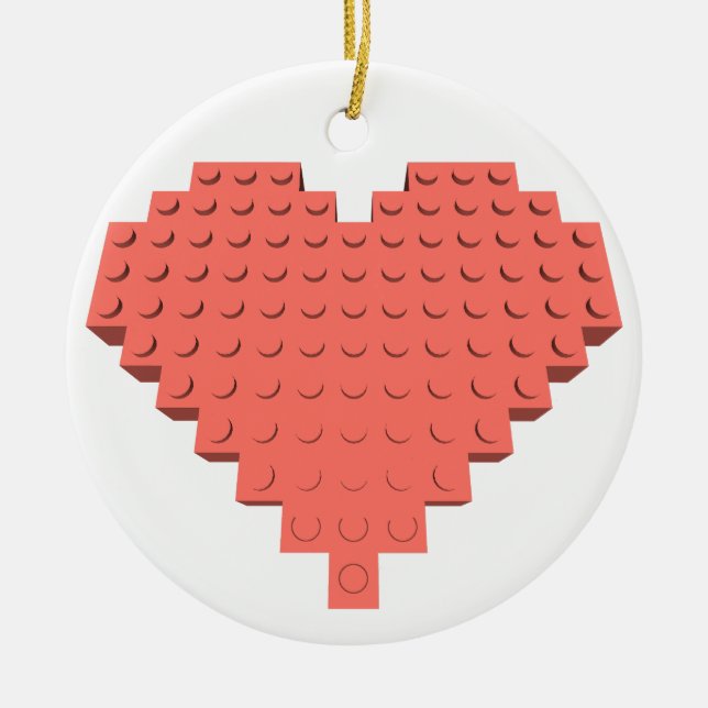 Dias de os namorados ornamentos de Forma Cardíaca (Frente)