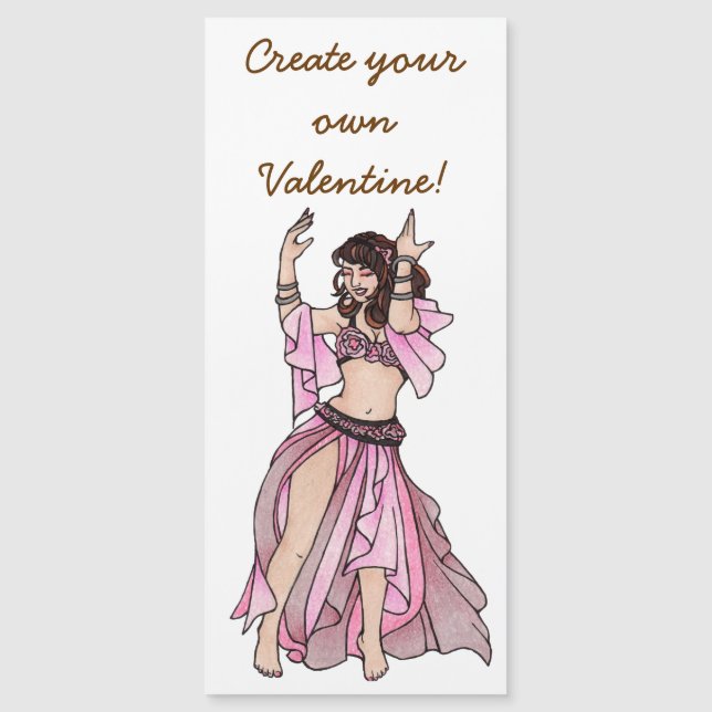 Dias de os namorados Rosa Belly Dancer (Frente)