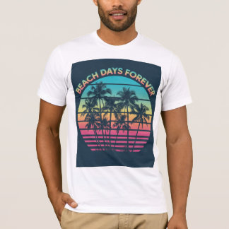 Dias de Praia para Retrair Camisetas de Palma Suns