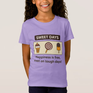 Dias Doces – Camiseta Infantil de Design de Sorvet