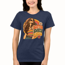 Dias Melhores à Frente Garota Hippie Vintage 70s R