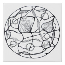 Dibujo asbtracto hojas