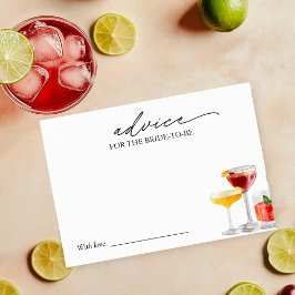 Dicas de Chá de Noiva com Cocktail para o Cartão d
