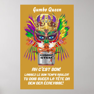 Dicas de exibição do Festival Gumbo Queen Poster d
