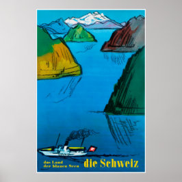 Die Schweiz, Suiça, Poster de viagens