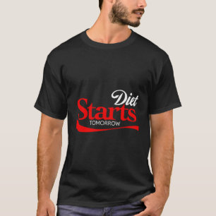 Dieta Começa Amanhã Camisa Keto Paleo Vegan Engraç