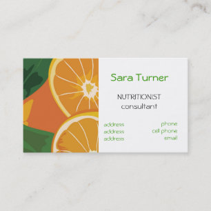 Dietistas e cartão de visita dos nutricionistas