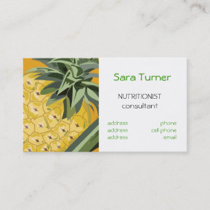 Dietistas e cartão de visita dos nutricionistas