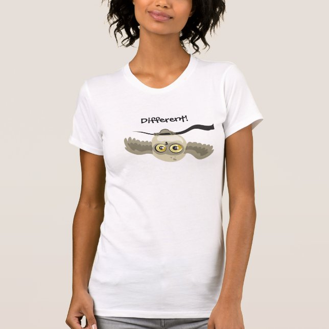 Diferente! Camisa de cabeça para baixo da luz da (Frente)