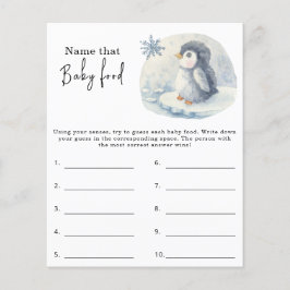 Diga a essa comida do bebê - jogo do chá de fralda