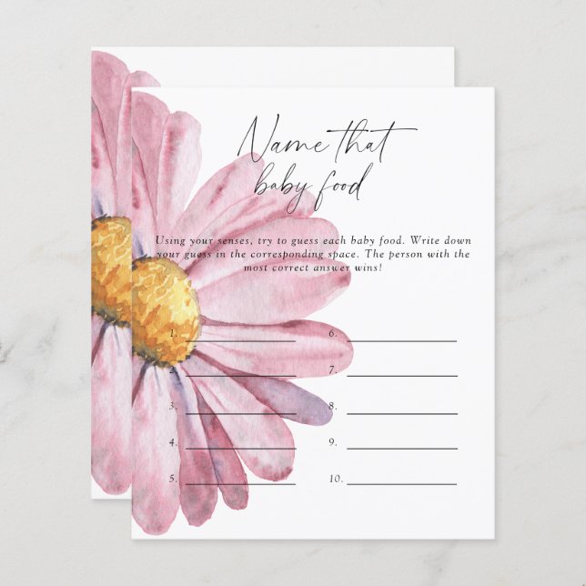 Diga a esse jogo de chá da comida - Daisy (Frente/Verso)