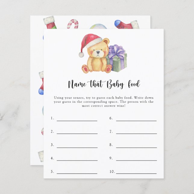 Diga a esse jogo de chá de comida (Frente/Verso)