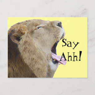 Diga Ahh! Cartões postais para doentes