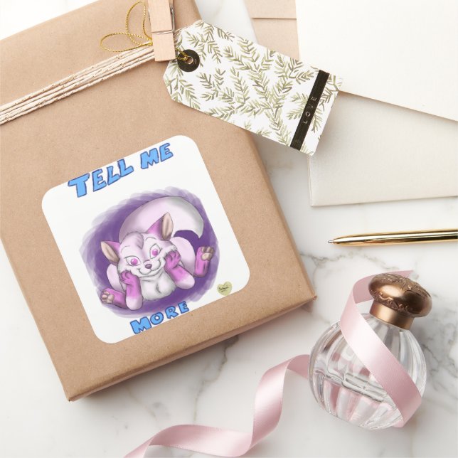 Diga-me mais adesivo (Presentear)