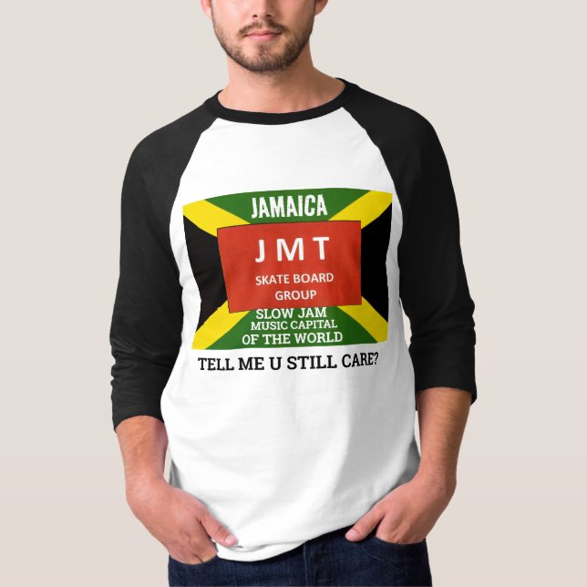DIGA-ME SE U Camisa T Básica de 3/4 Capa Raglan Ma (Frente)