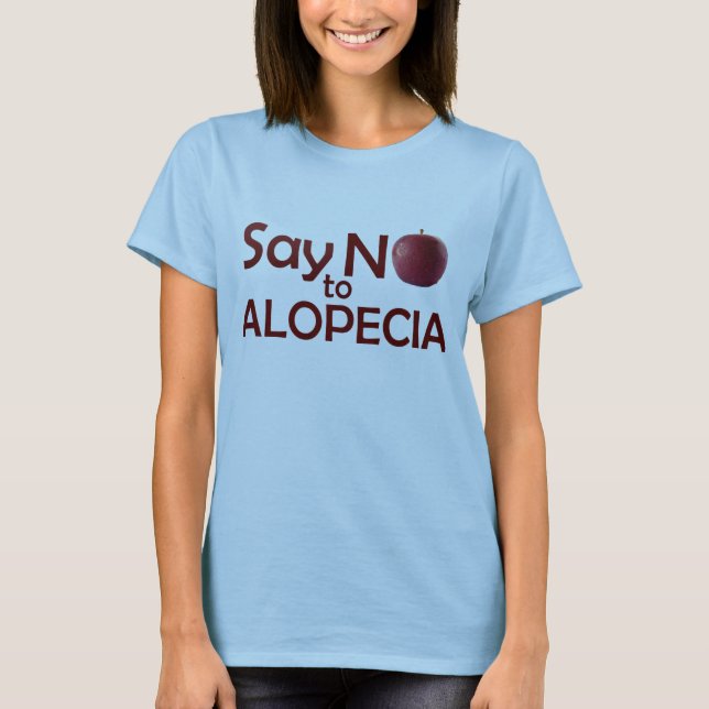 Diga Não à Camiseta Alopecia (Frente)