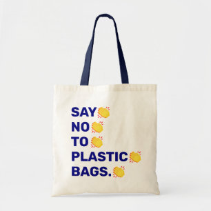 "Diga Não Às Bolsas Plásticas." emoji de palmas