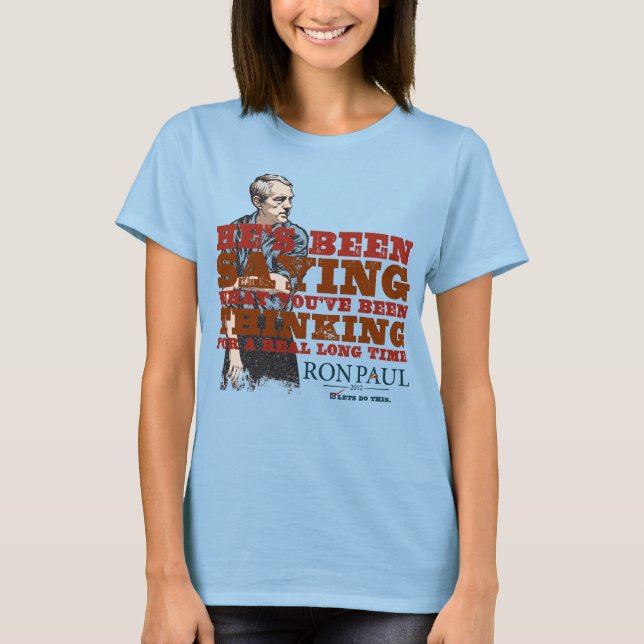 Diga o que você está pensando na camisa (Frente)