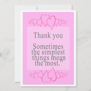 Diga obrigado com palavras doces