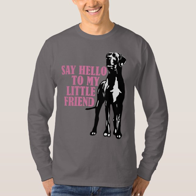 Diga olá à minha pequena camiseta amiga (Frente)