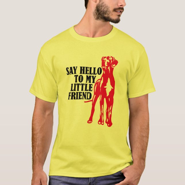 Diga Olá Para Minha Pequena Camiseta De T-Shirt (Frente)