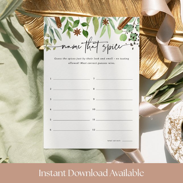 Diga Que Cartão De Jogo De Chá de panela Spice (Criador carregado)