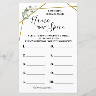 Diga que o jogo de chá de panela bilíngue Spice