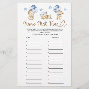 Diga Que Teddy Bear Boy Chá de fraldas