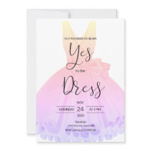 Diga Sim Ao Convite De Vestido