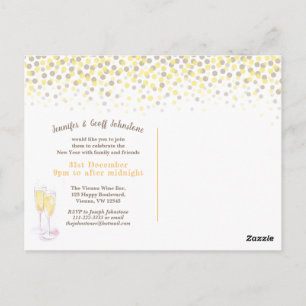 Digam aplausos convites para festas de Ano Novo