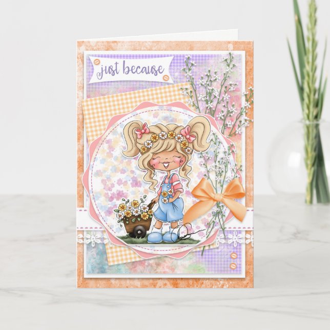 Digi Doodles Só Porque Cartão Saudável (Frente)