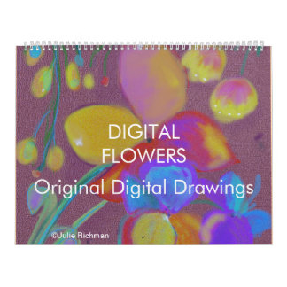 DIGITAL ABSTRATO FLORESCE o calendário