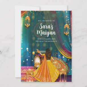 Digital Maiyan convida como convites para Pithi