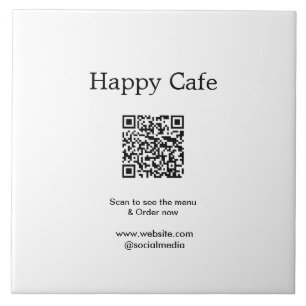 Digitalização do restaurante Café para ver o pedid
