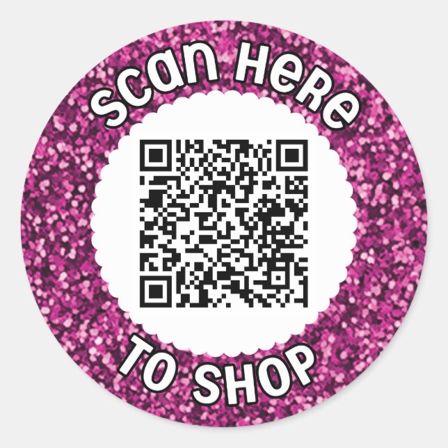 Digitalizar o adesivo redondo clássico do código Q (Frente)