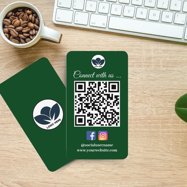 Digitalizar para conectar o Cartão de visita | Ins (Scan to Connect Business Card | Instagram Facebook)