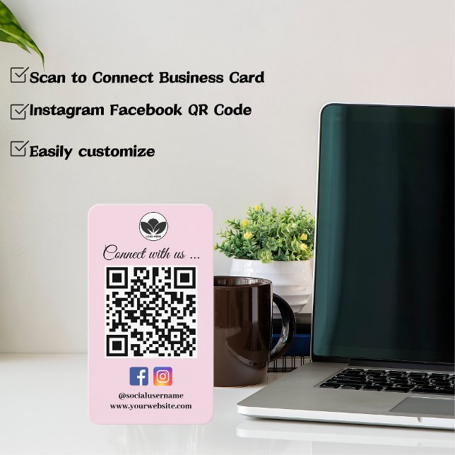 Digitalizar para conectar o Cartão de visita | Ins (Scan to Connect Business Card | Instagram Facebook)