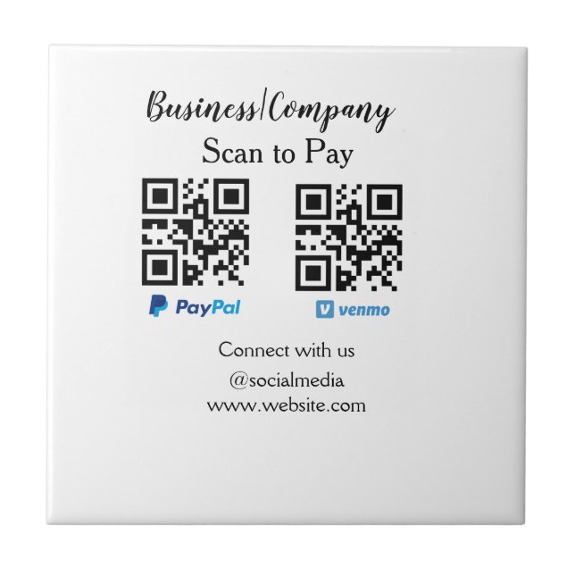 Digitalizar para pagar q r code paypal venmo adici (Frente)