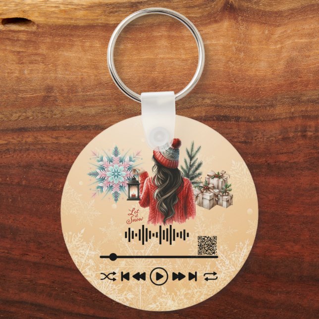 Digitalize o vídeo, Chaveiro "Deixe-o nevar" (Frente)