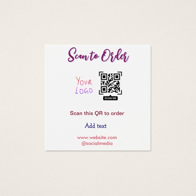 digitalize para encomendar código Qr e-mail site d (Frente)