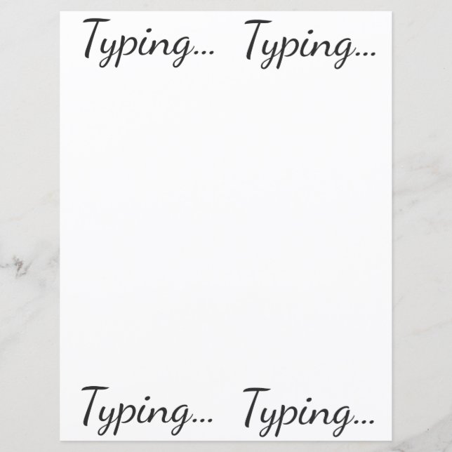 Digitando... Folha de papel (Frente)