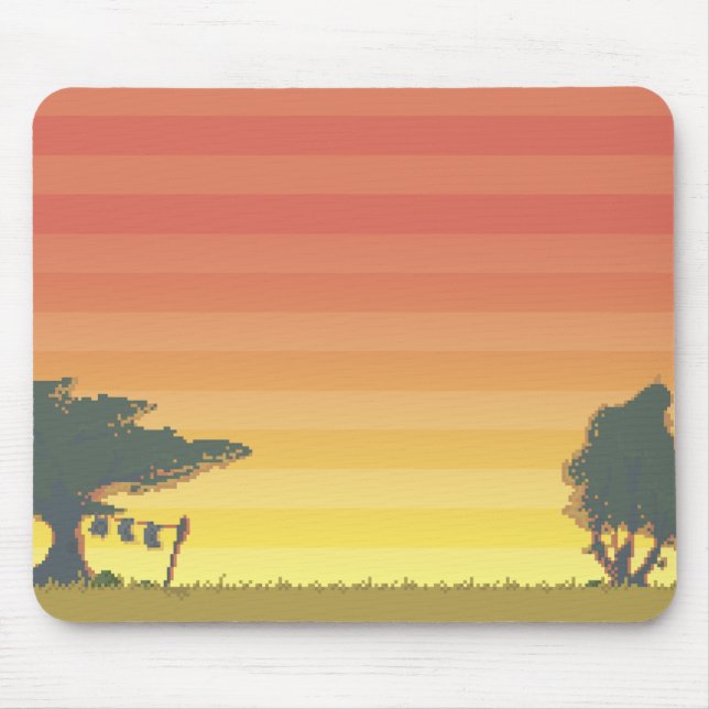 Dikdik - por do sol Mousepad (Frente)