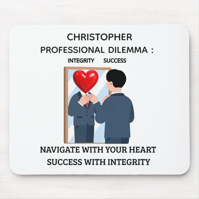 Dilema Profissional Mousepad de Escritório Persona (Frente)