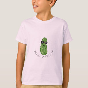 Dill With It Design - Camisa Básica Para Crianças