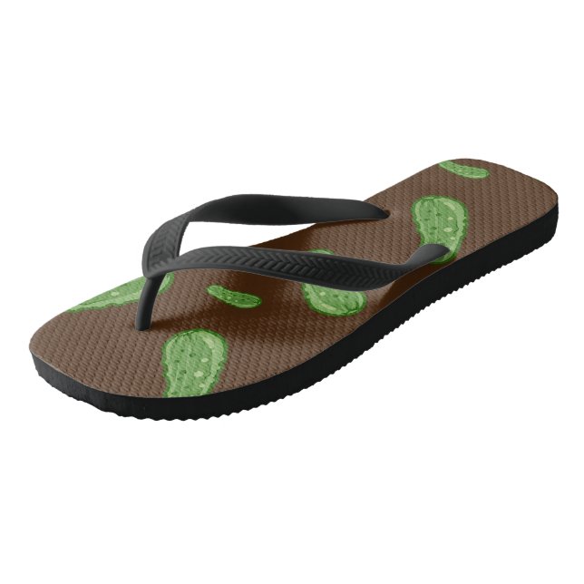 Dill With It Design - Chinelos Adultos, Strap Larg (Inclinado)
