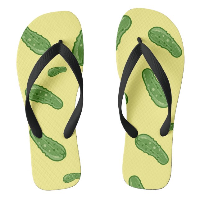 Dill With It Design - Chinelos Adultos, Strap Larg (Pé da cama)