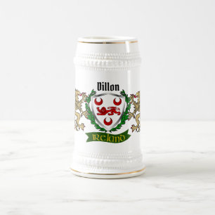 Dillon Irish Shield Personalizated Beer Caneca de 