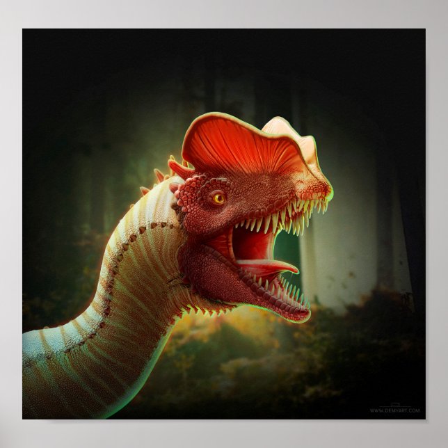 Dilophosaurus poster (Frente)